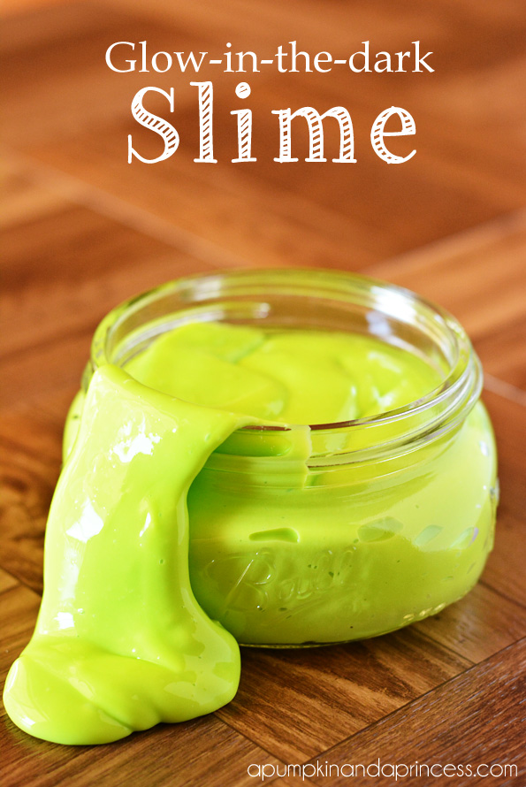 Glow in the Dark Slime Recipe | A Pumpkin and A Prince